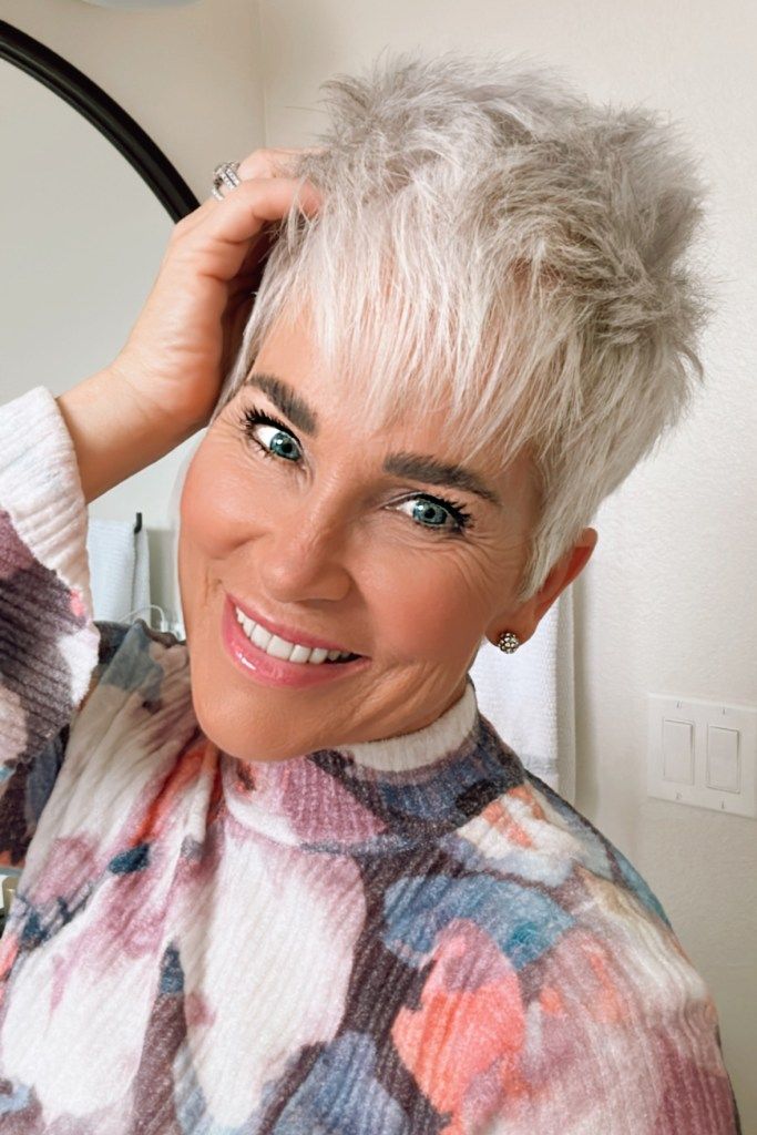 Spiky White Blonde Pixie — Very Short Haircuts