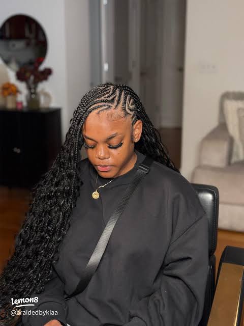 Stitch Braids with Curly Extensions — Braid Patterns