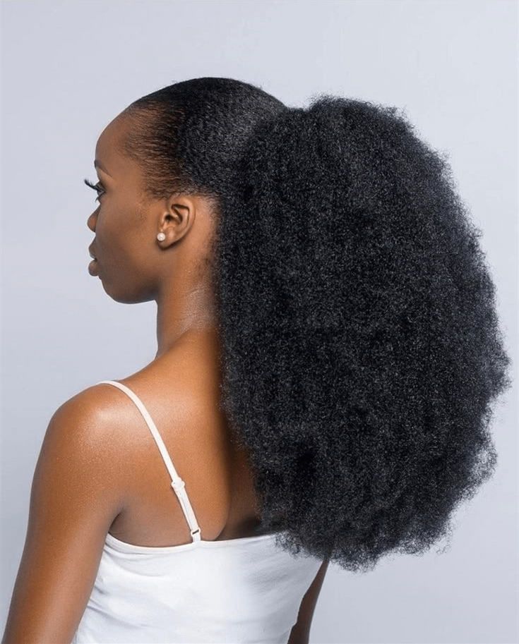Black Visual Idea Black Visual Idea — Curly High Ponytail