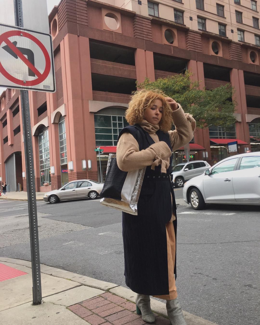 Sophisticated Layers: Vest over Turtleneck with Midi Skirt Sophisticated Layers: Vest over Turtleneck with Midi Skirt — Internship Outfits