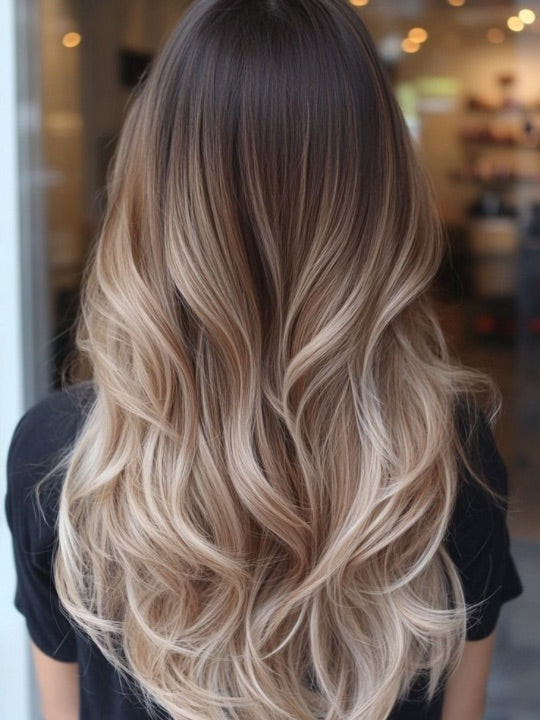 Back View Visual Idea — Brown and Blonde Hair