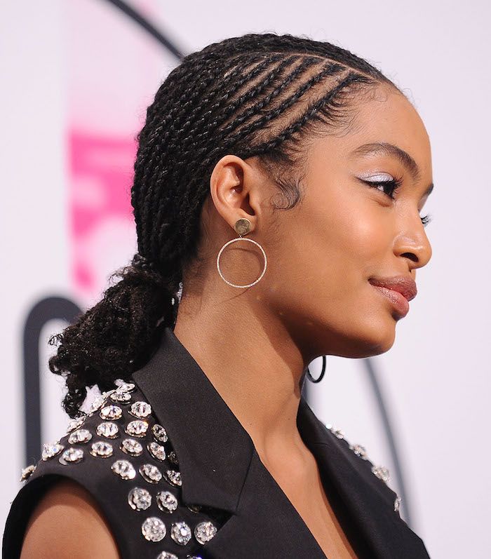 Cornrows to Ponytail Cornrows to Ponytail — Braids for Medium Hair