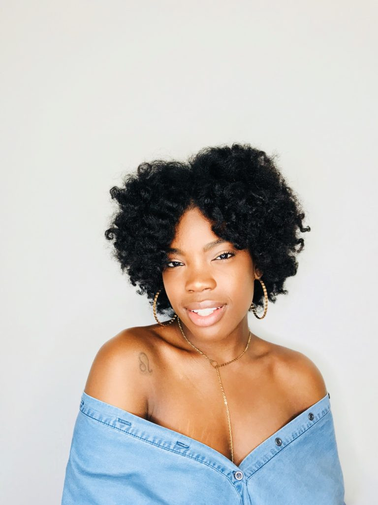 Shoulder Length Voluminous Black Curls — Perm Rod Set