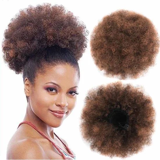Dark Brown Visual Idea — Puff Ponytail