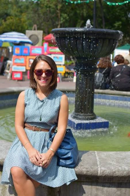 Fit-and-Flare Patterned Dress with Espadrille Wedges — Mexico Vacation Outfits