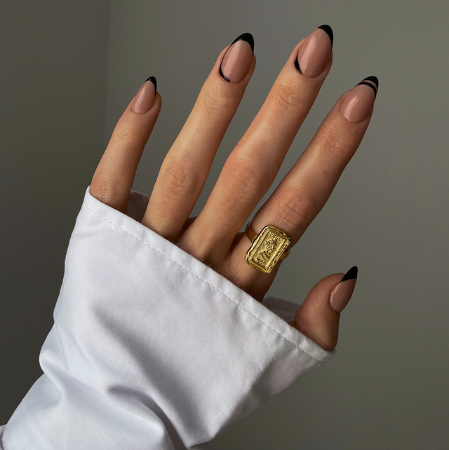 Medium Almond Classic French Medium Almond Classic French — Professional Nails