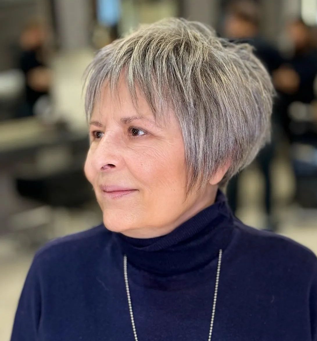 Short Silver Pixie Volume Short Silver Pixie Volume — Hairstyles for Women Over 70