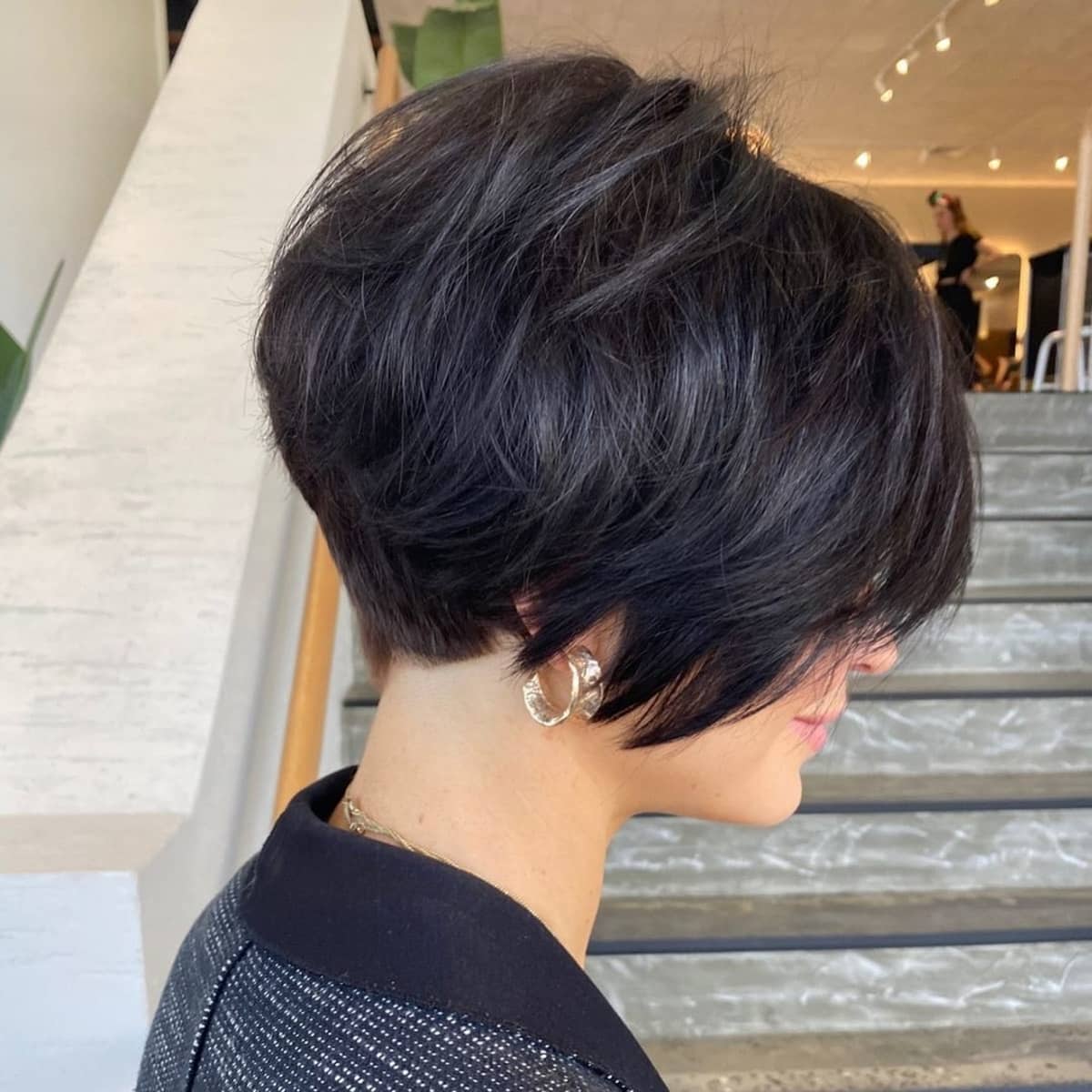 Platinum Pixie With Lavender — Choppy Layers