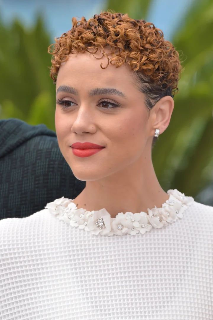 Honey Blonde Pixie with Textured Crop — Short Curly Haircuts