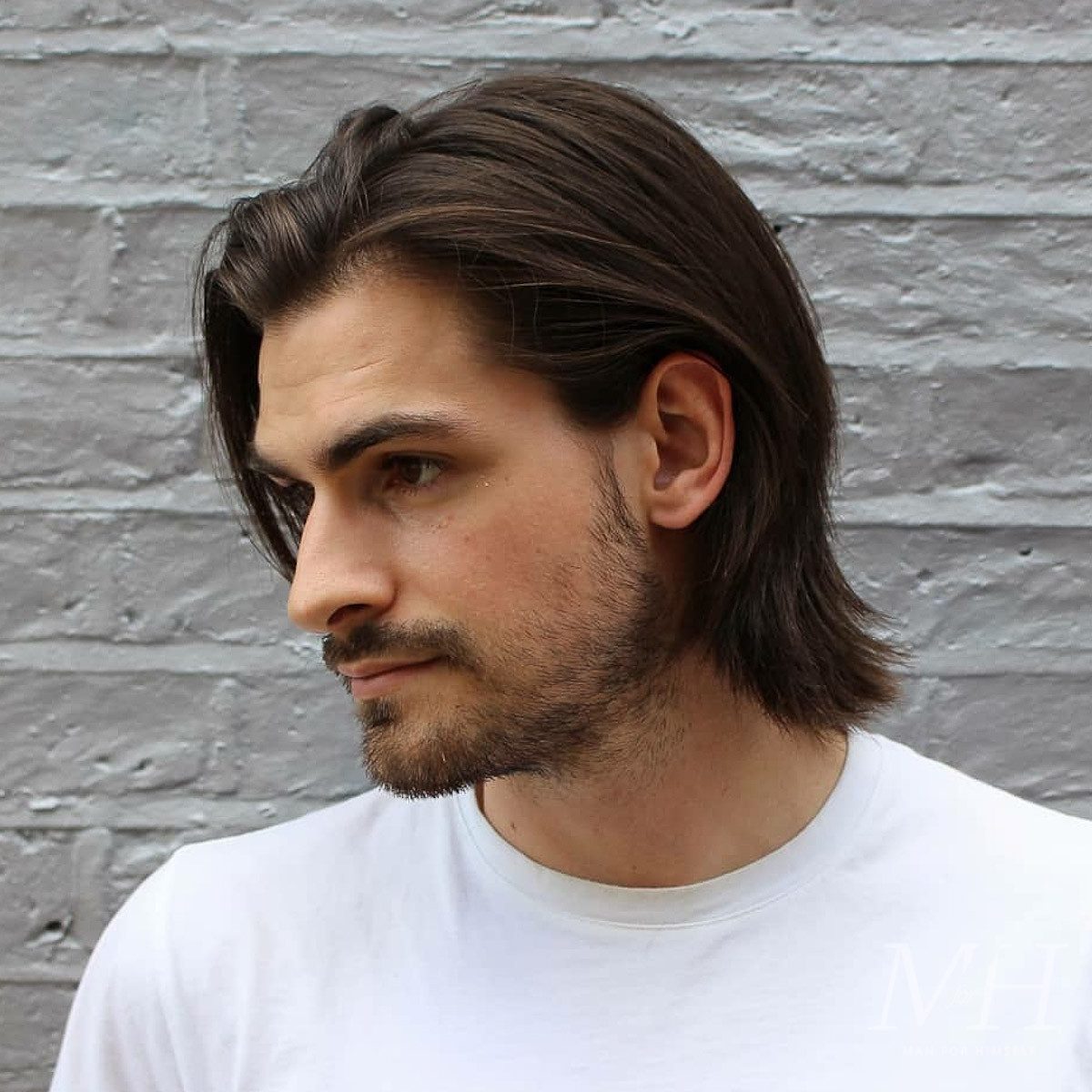 Smooth Layered Collarbone Cut — Long Hairstyles for Men