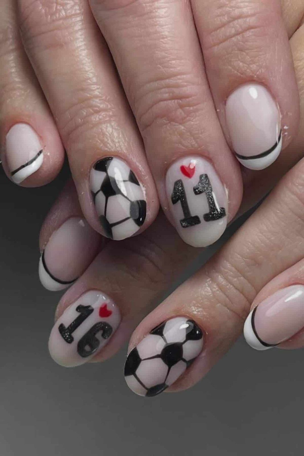 Short Oval Nude Player Numbers Short Oval Nude Player Numbers — Soccer Mom Nails