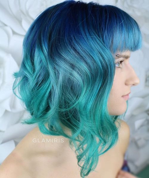 Teal To Blue Gradient Visual Idea Teal To Blue Gradient Visual Idea — Teal Hair