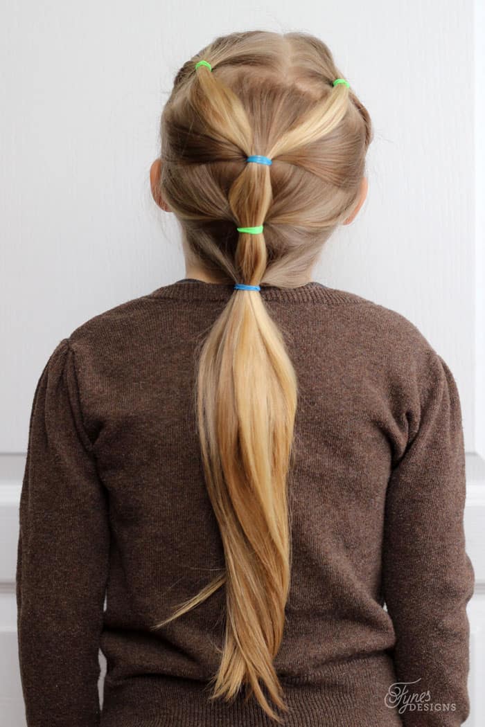 Blonde Ponytail With Braided Detail Blonde Ponytail With Braided Detail — School Hairstyles