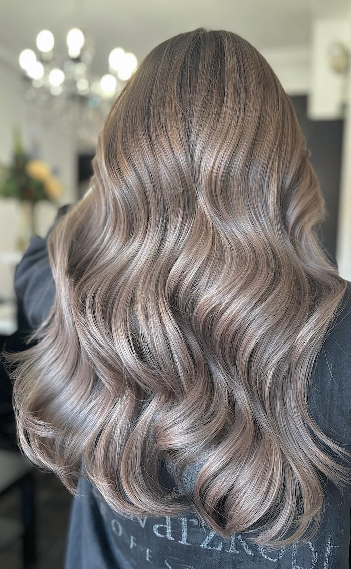 Ashy Milk Tea With Subtle Highlights Visual Idea — Milk Tea Hair
