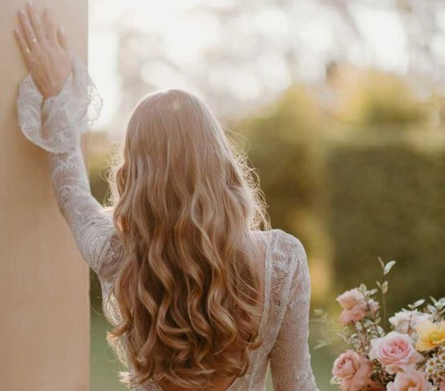 Soft Cascading Curls Blowout — Engagement Photo Hairstyles