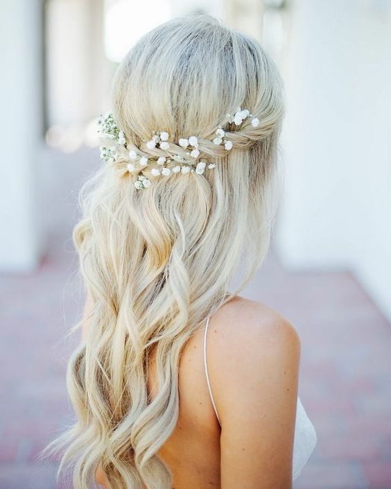 Half-Up Half-Down With Braided Headband — Boho Braided Wedding Hair