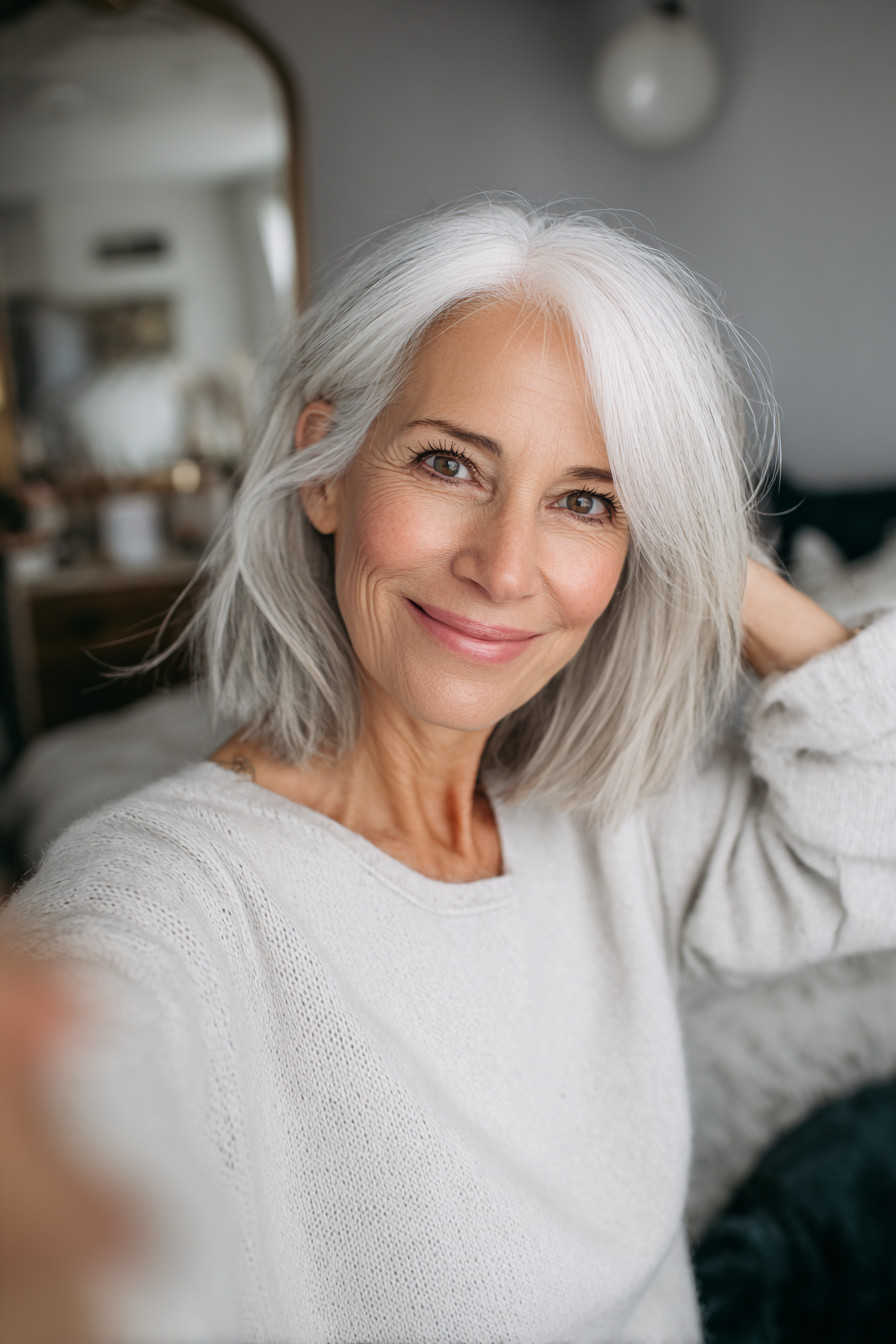 24 Stunning White Hairstyles for Women Over 50 – CreativeBooster