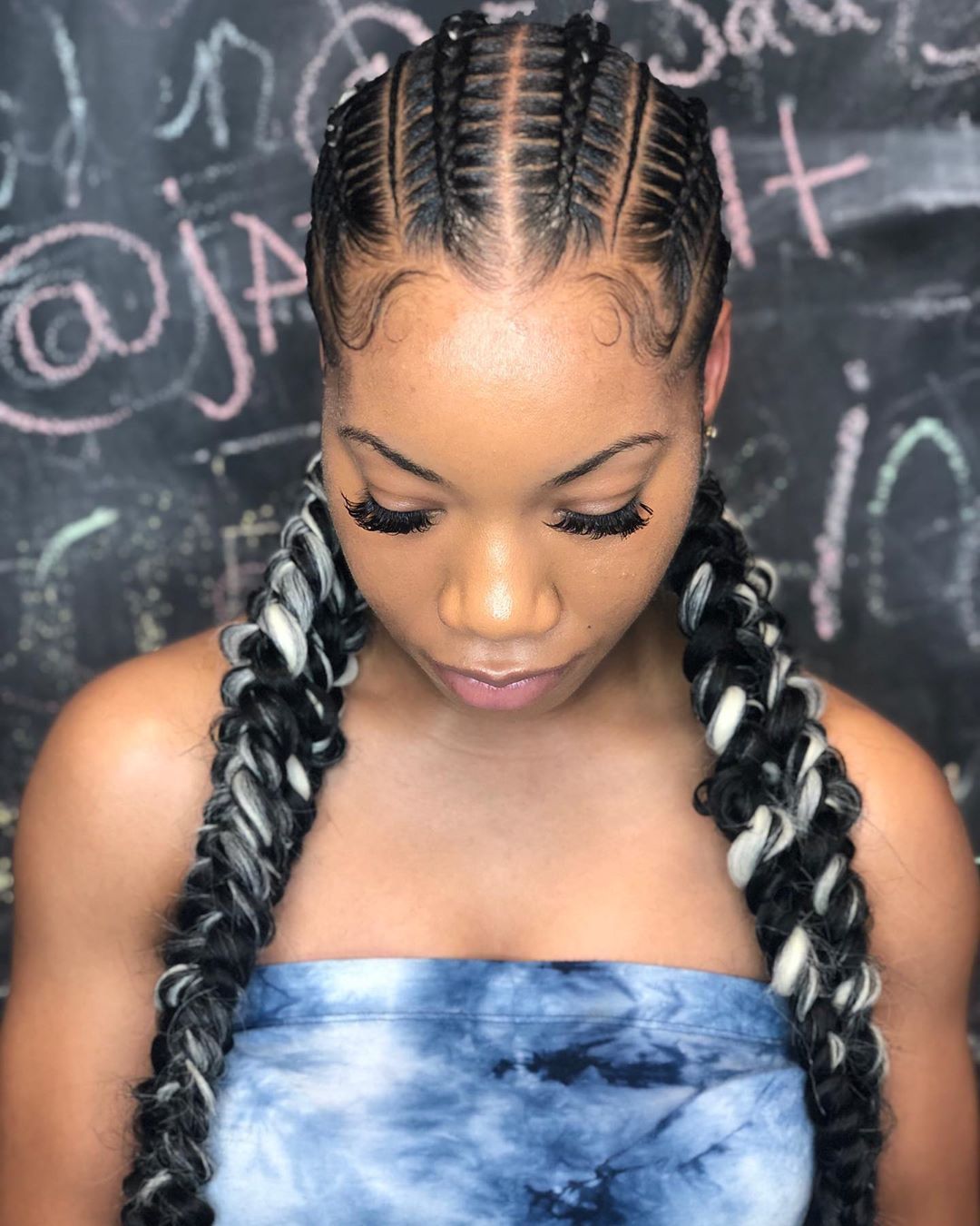 Box Braids in Two Pigtails — Sweet 16 Hairstyles
