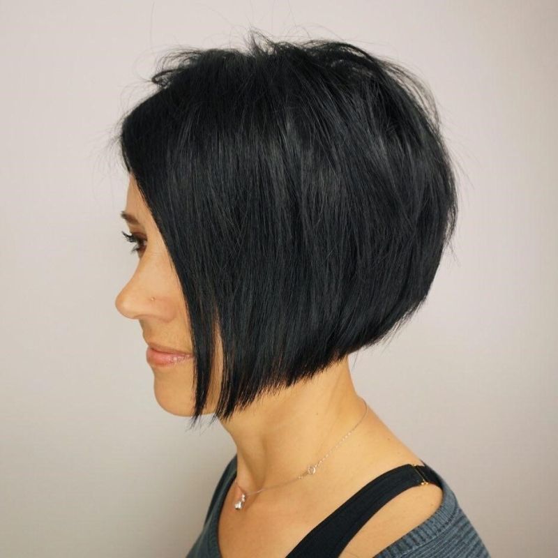 Sharp Black Inverted Bob Sharp Black Inverted Bob