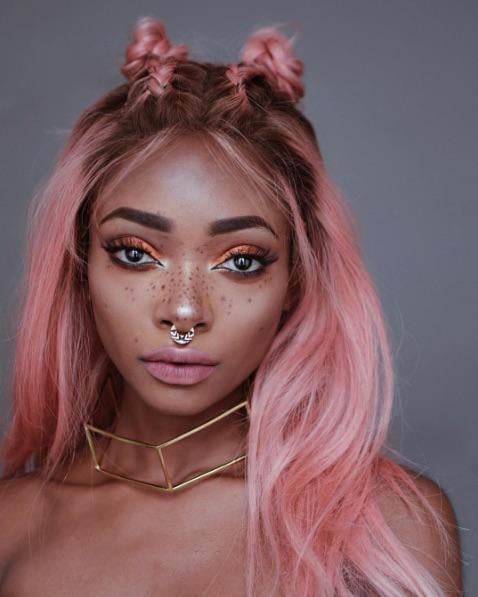 Pink Hair With Darker Roots Pink Hair With Darker Roots — Light Pink Hair