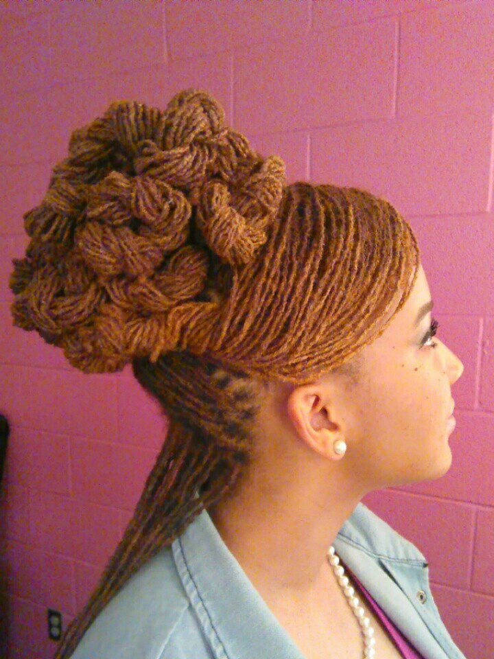 Large Braided Bun — Sisterlocks Updo