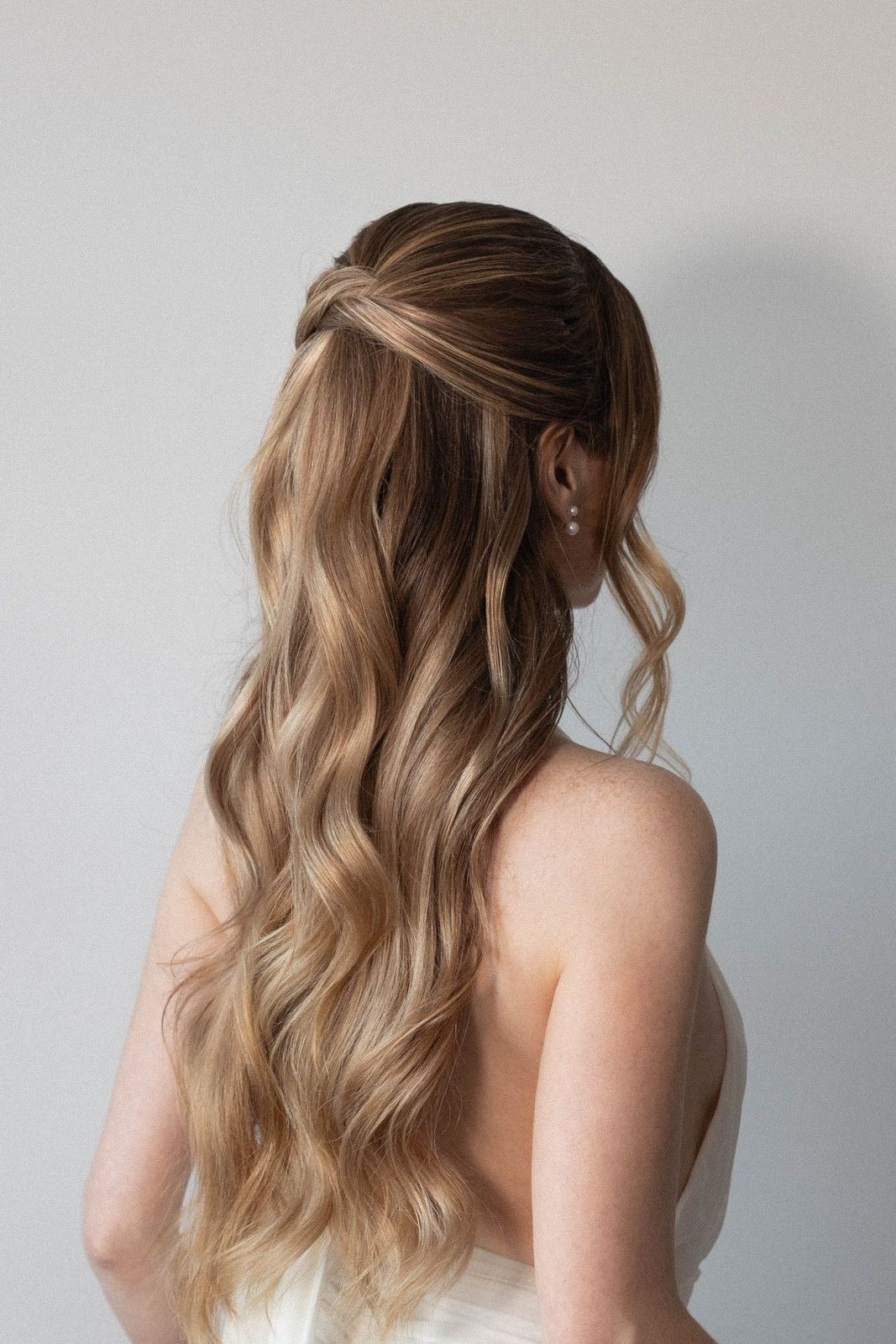 Dark Blonde Twisted Half Up Dark Blonde Twisted Half Up — Half Up Half Down Straight Hair