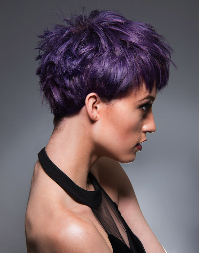 Choppy Pixie Vibrant Violet Choppy Pixie Vibrant Violet — Violet Hair