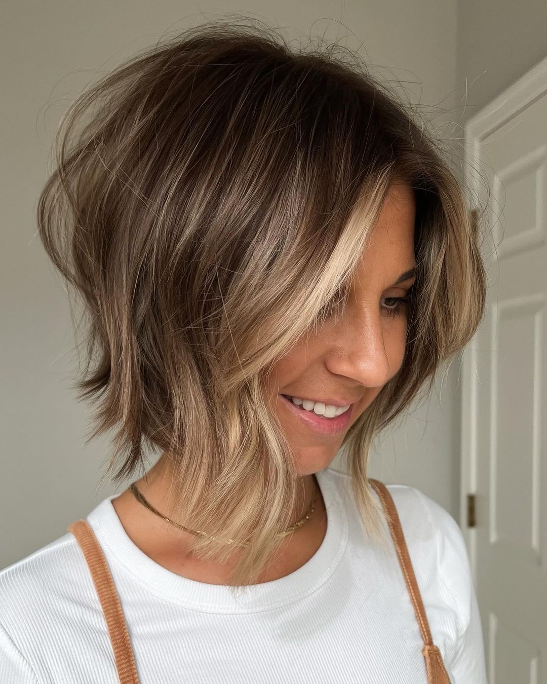 Angled Bob Visual Idea Angled Bob Visual Idea — Balayage Short Hair