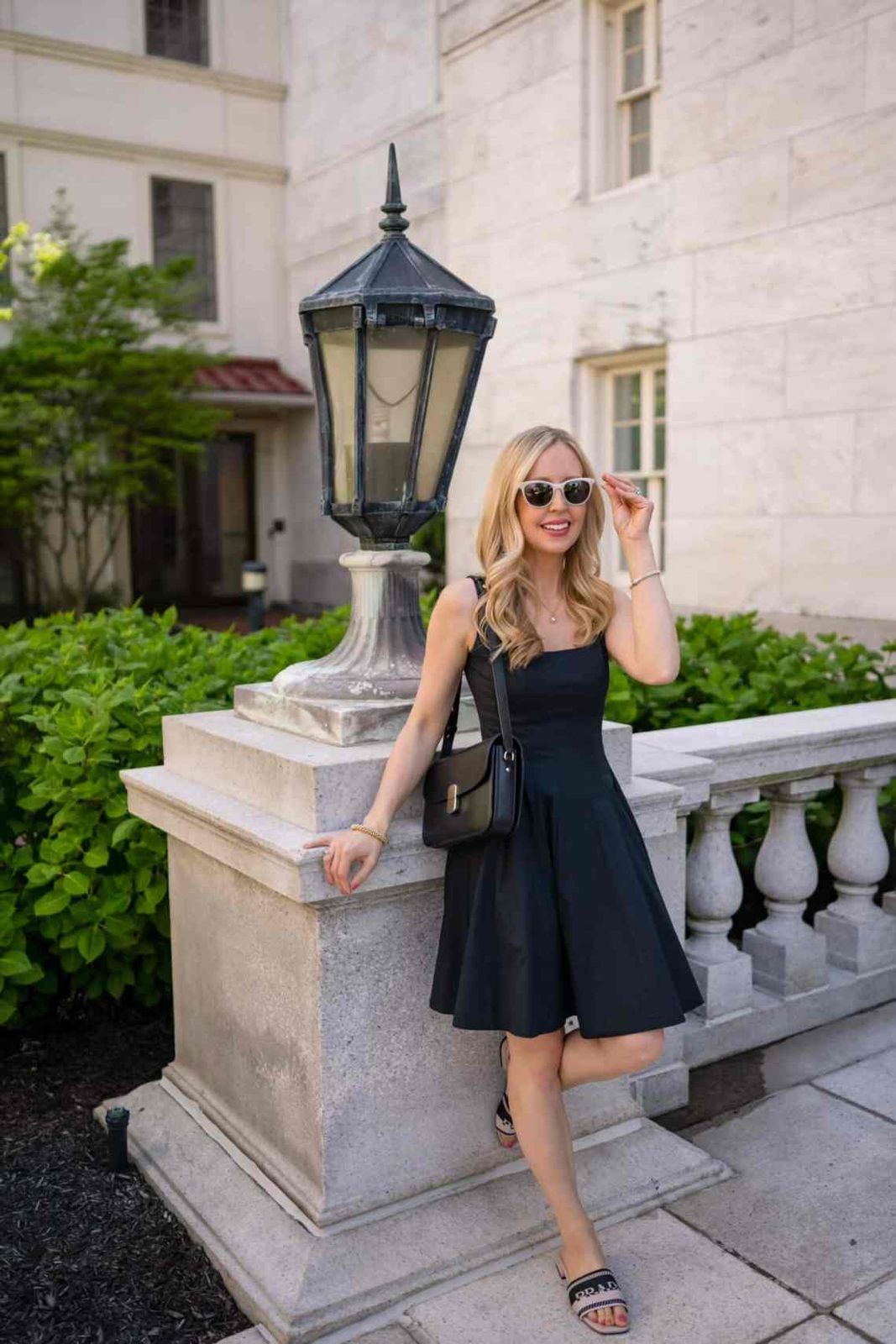 Fit-and-Flare Midi Dress with Sweetheart Neckline — Dark Feminine Outfits