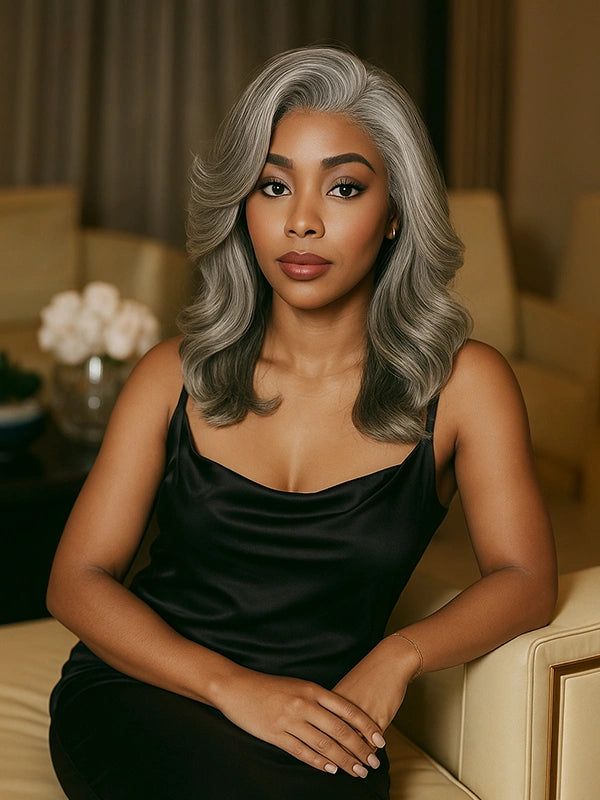 Layered Bob Visual Idea Layered Bob Visual Idea — Gray Natural Hair