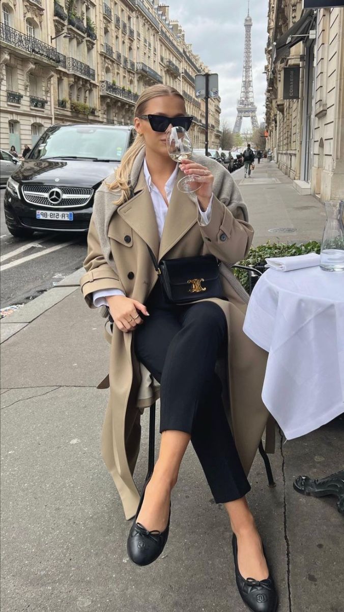 Classic Parisian-Inspired Trench Coat Ensemble — Trench Coat Outfits