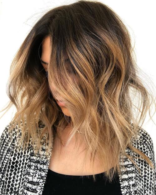 Angled Bob Visual Idea Angled Bob Visual Idea — Honey Balayage