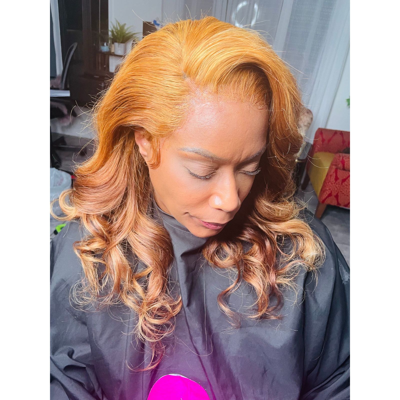 Honey Blonde Collarbone Curls Honey Blonde Collarbone Curls — Frontal Sew In