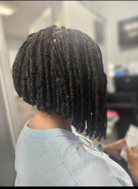Uniform Chin-Length Coily Bob — Loc Bob