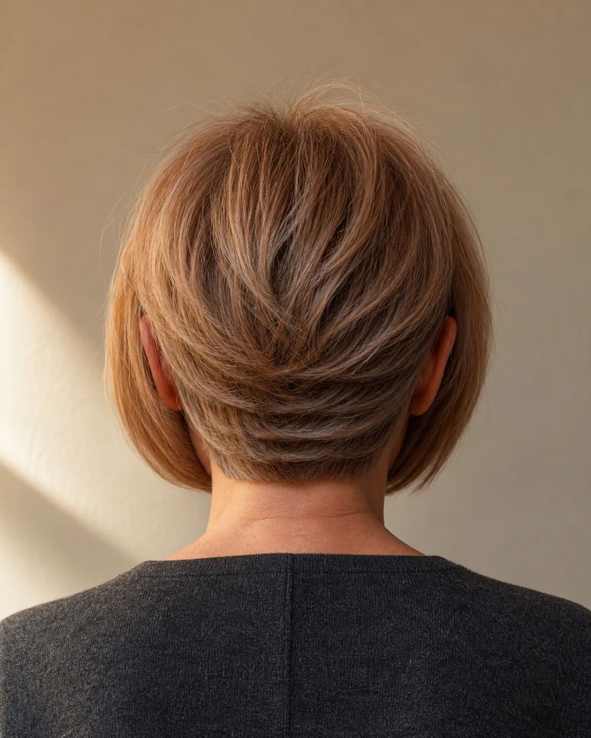 Layered Bob Back View — Bob for Fine Hair