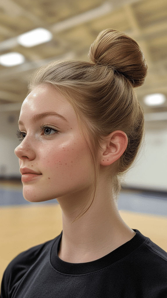 Sleek High Bun for Fine Hair — Cheer Hairstyles