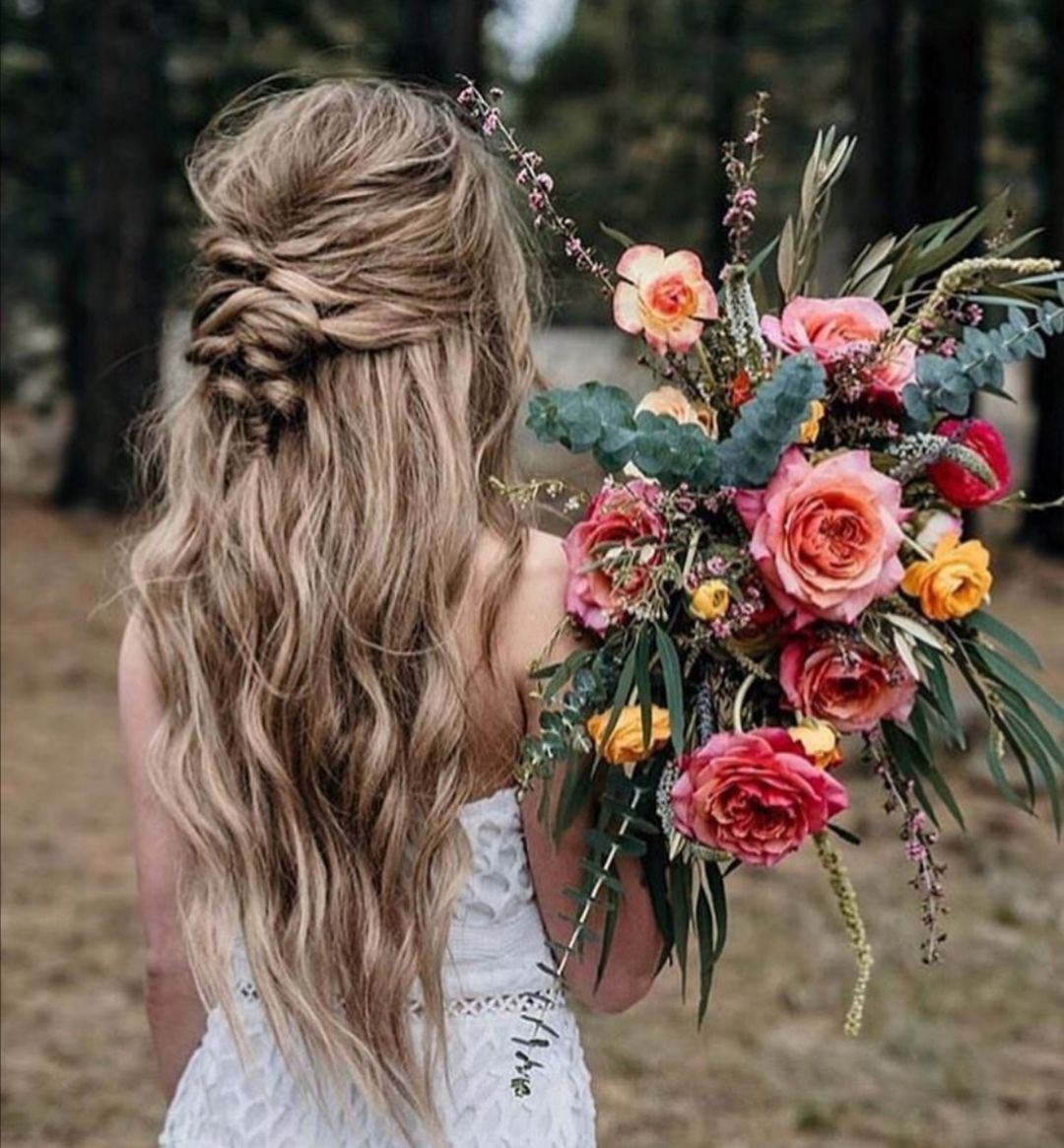 Boho Braid Light Brown Balayage Boho Braid Light Brown Balayage — Bridesmaid Hairstyles