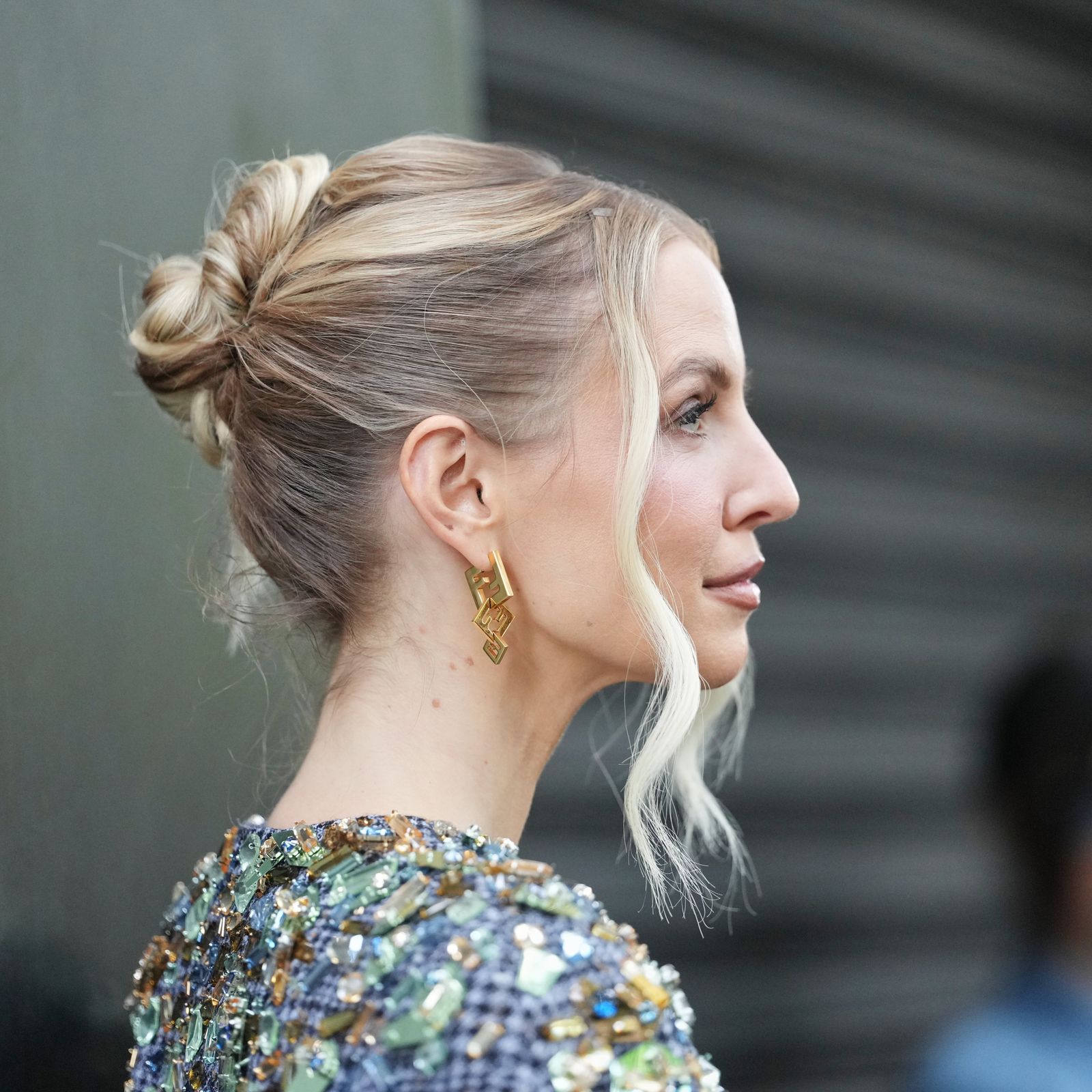 Blonde With Lighter Highlights Visual Idea Blonde With Lighter Highlights Visual Idea — Sleek Bun Wedding Hair
