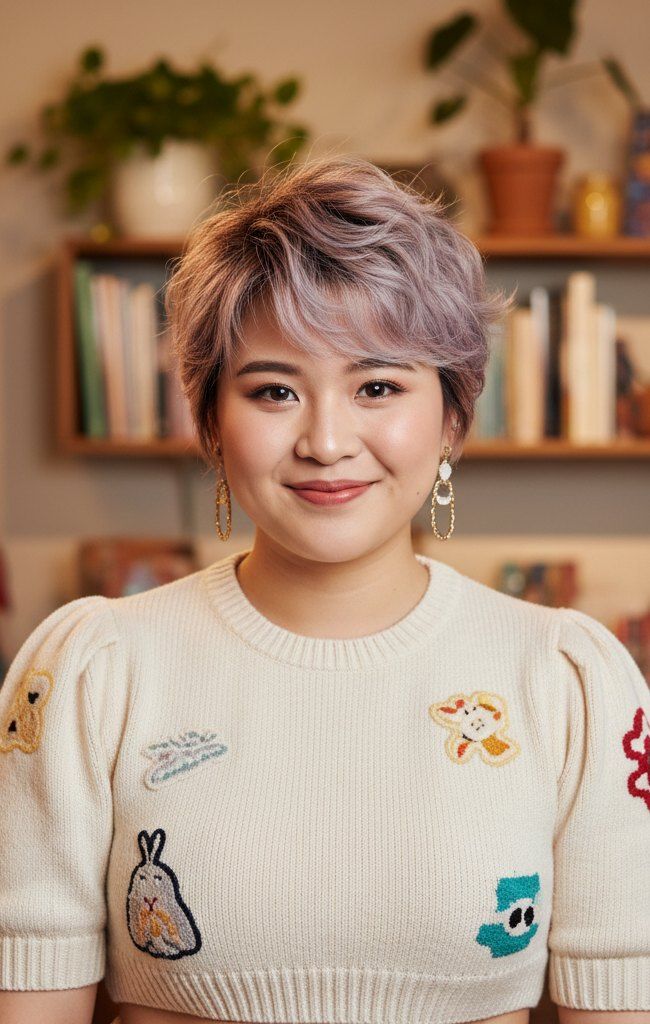 Long Layered Hair With Balayage — Haircuts for Round Faces