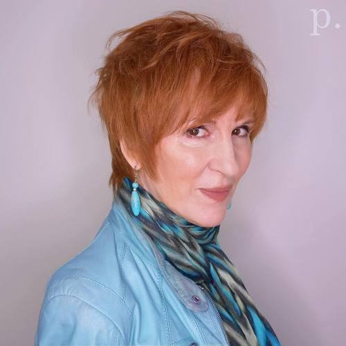 Vibrant Red Pixie With Choppy Layers Vibrant Red Pixie With Choppy Layers — Red Hair Over 50