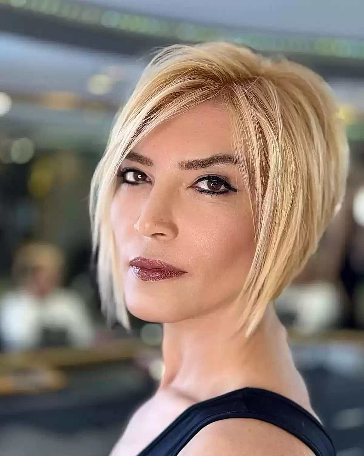 Choppy Golden Blonde Bob — Bob for Fine Hair