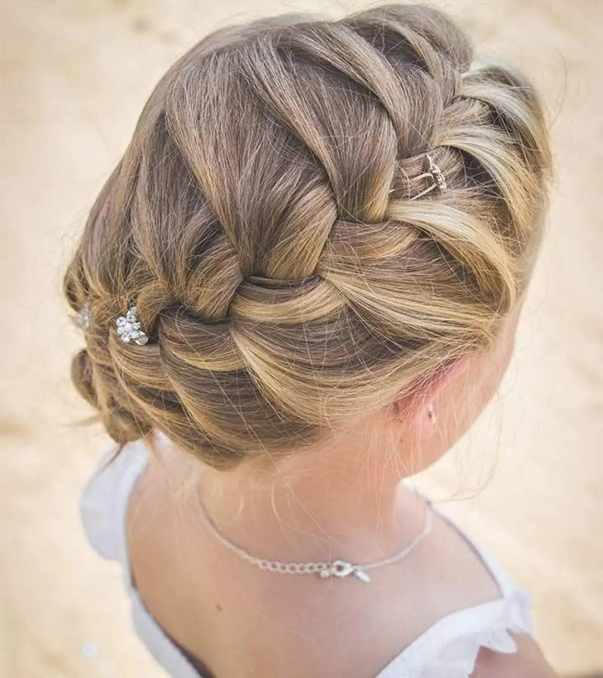 Chunky Shoulder-Length Auburn Braid — French Braid