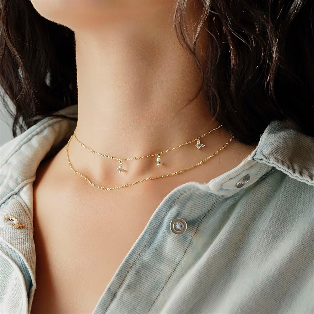 Butterfly Pendant Necklace for Whimsical Charm — Dainty Gold Necklaces