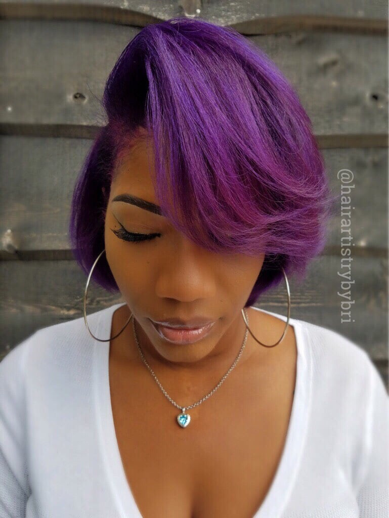 Vibrant Purple Visual Idea — Purple Hair