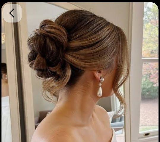 Dark Brown Visual Idea Dark Brown Visual Idea — Wedding Hairstyles for Medium Hair