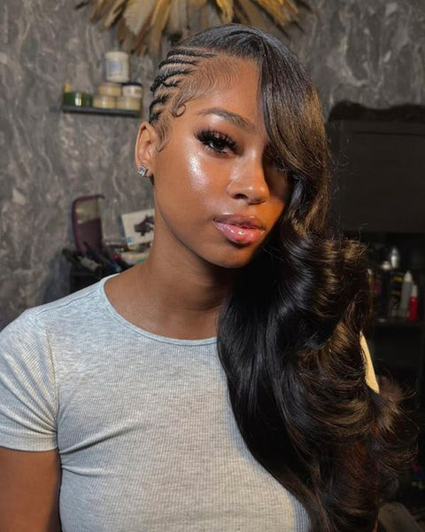 Braids and Waves Combo Style Braids and Waves Combo Style — Sew In with Leave Out