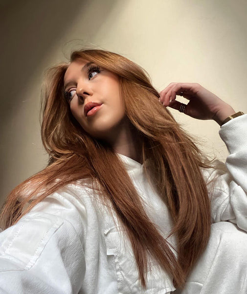 Long Visual Idea Long Visual Idea — Light Auburn Hair
