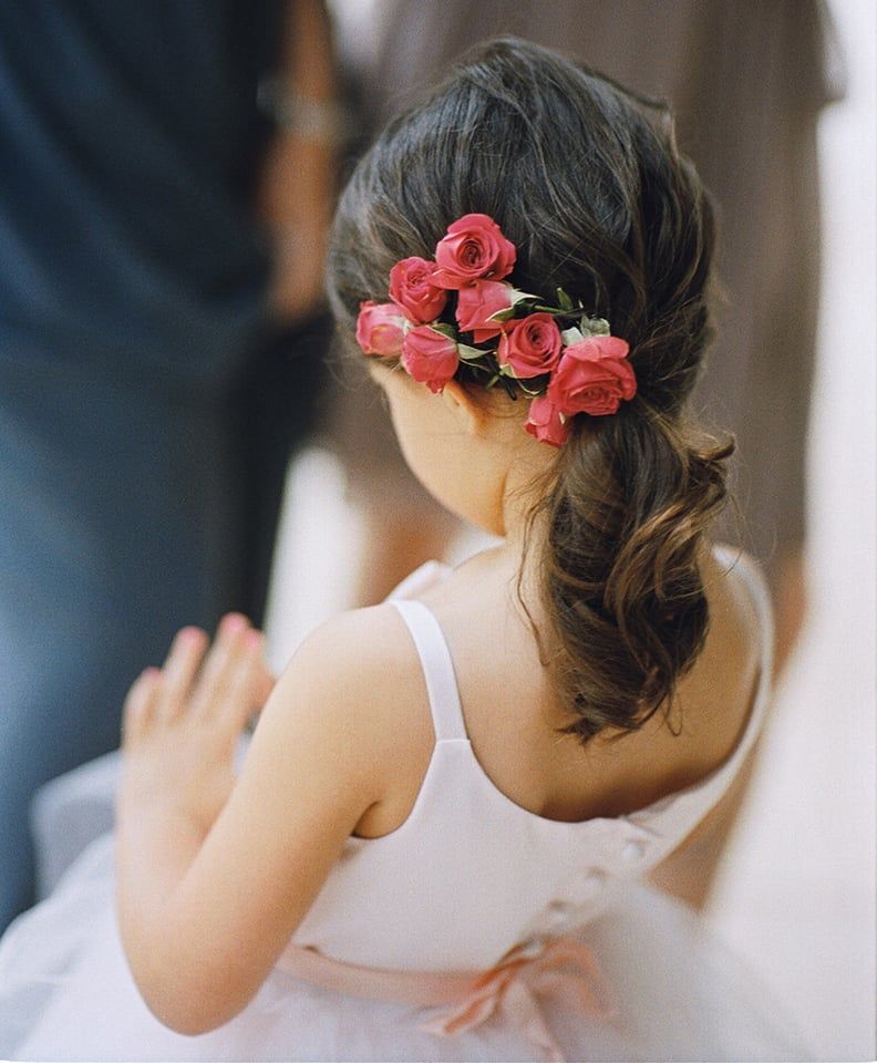 Dark Brown Visual Idea Dark Brown Visual Idea — Flower Girl Hairstyles