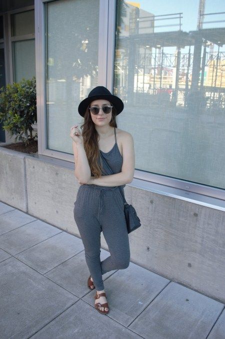 Effortless Grey Jersey Jumpsuit for Casual Comfort Effortless Grey Jersey Jumpsuit for Casual Comfort — Portland Outfits
