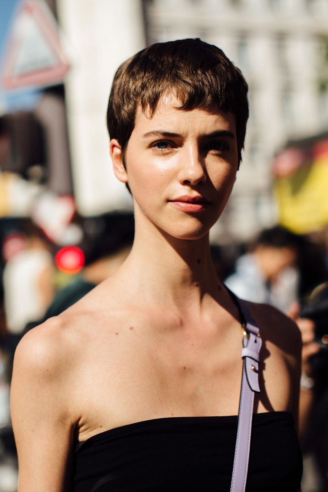Golden Blonde Pixie With Wispy Bangs Golden Blonde Pixie With Wispy Bangs — Very Short Pixie Cuts